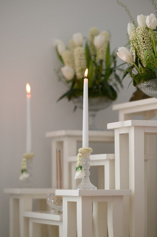 จัดดอกไม้ & เชิงเทียน — ผลงานของ Club Love Wedding